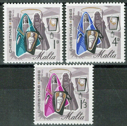 Malta 358-360 MNH Nativity Religion Zayix 073122S09M