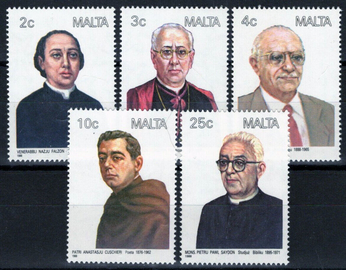 Malta 710-714 MNH Famous Men Theologian Ophthalmologist Zayix 080122S20