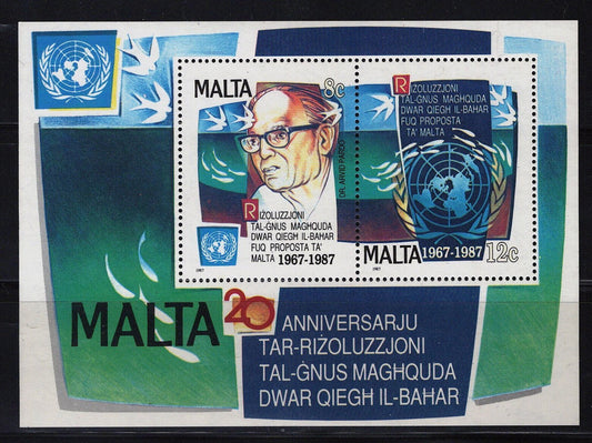 Malta 709 MNH Dr. Arvid Pardo UN Zayix 070922SM17