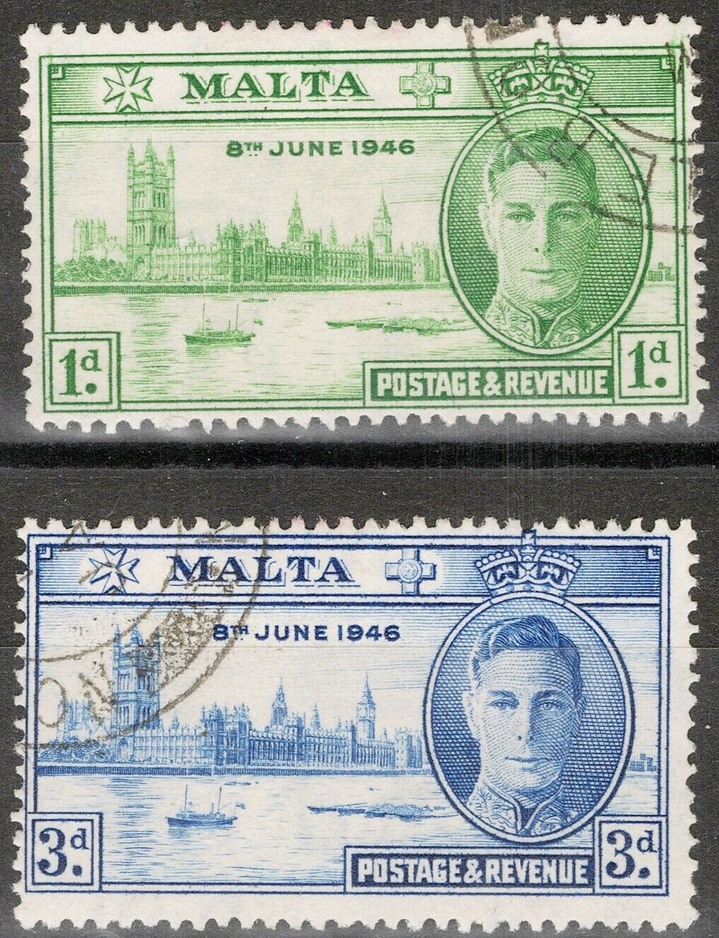 Malta 206-207 Used Ships Verdala Palace Architecture Zayix 080522S48