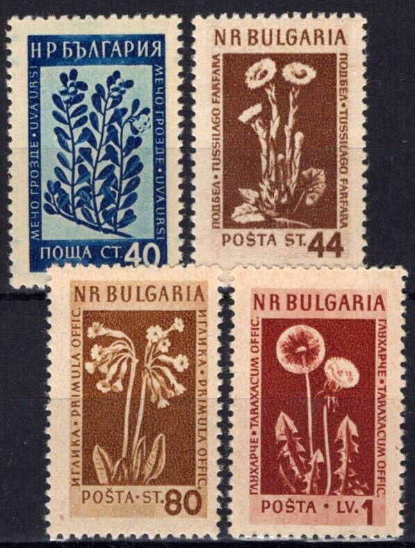 Bulgaria 839-842 MNH Medicinal Flowers Plants Nature 082322S174