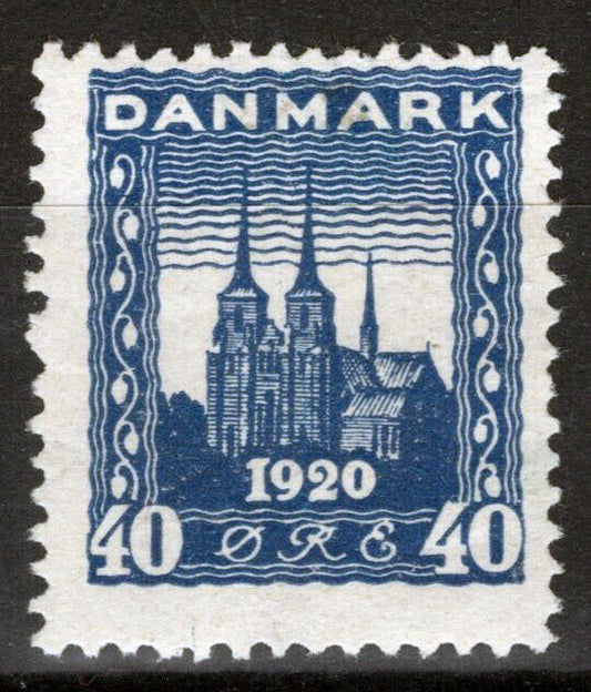 Denmark 160 MH 40o dark blue Roskilde Cathedral Architecture 083022S17