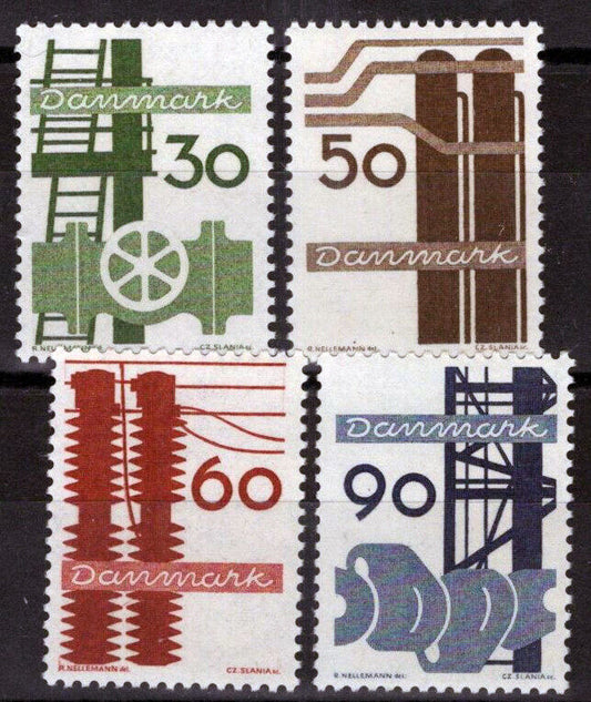 Denmark 449-452 MNH Ships Shipbuilding Industry 083022S38