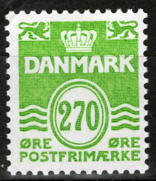 Denmark 794 MNH 270o brt yel grn Wavy Lines Danish Islands 083022S40