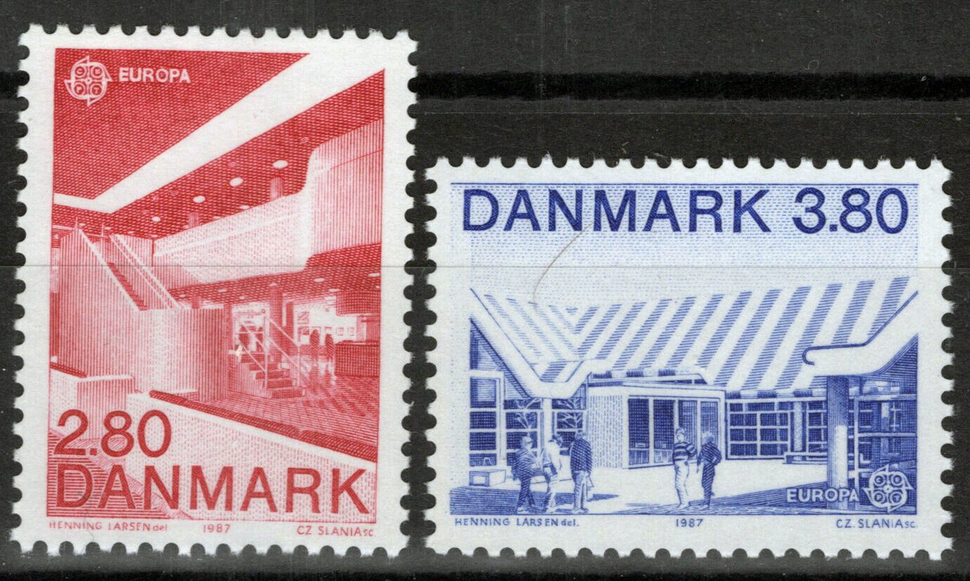 Denmark 837-838 MNH Europa Modern Architecture 083022S60