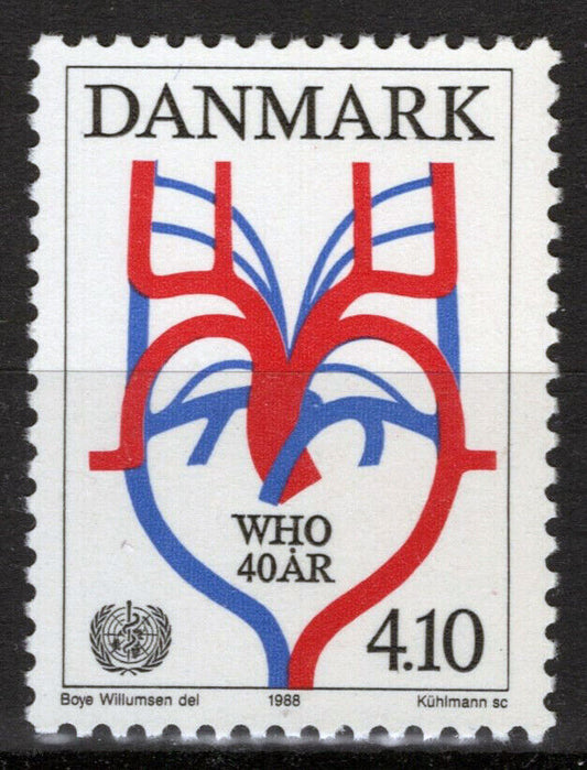 Denmark 852 MNH WHO Anniversary 083022S73