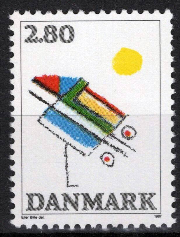 Denmark 844 MNH Abstract Painting Artist Ejler Bille 083022S66