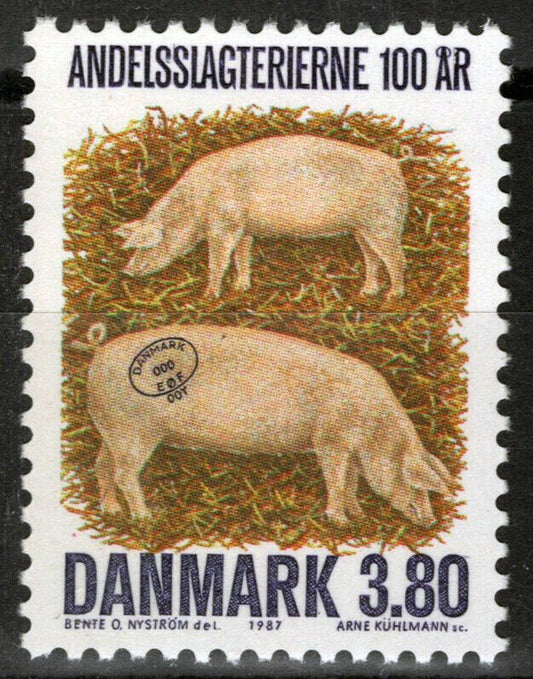 Denmark 841 MNH Farm Animals Industry Bacon Factories 083022S63