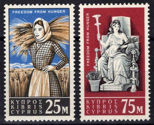 Cyprus 222-223 MNH Farming Agriculture FAO 083022S96