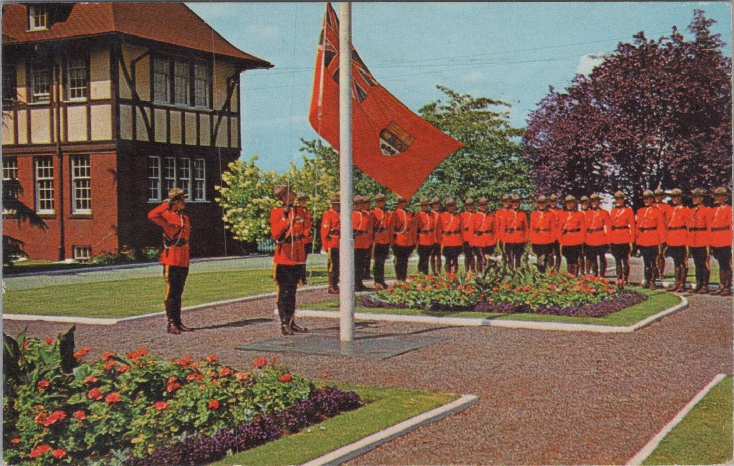 ZAYIX Postcard Troop of Royal Canadian Mounted Police Mounties 090222PC37