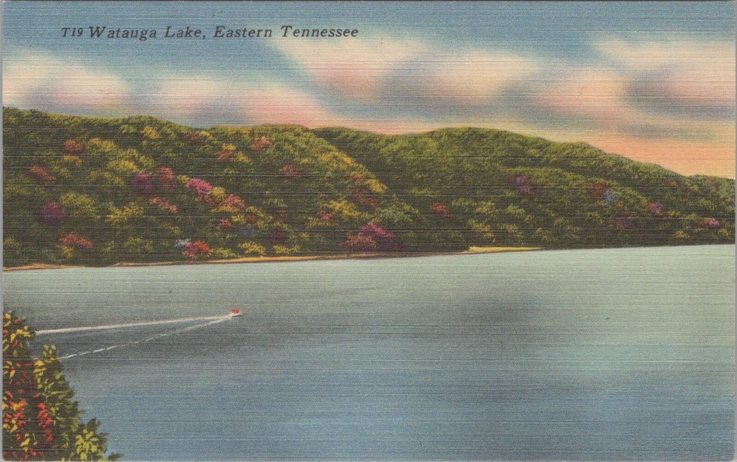 ZAYIX Postcard Boating on Watauga Lake Tennessee Valley Authority 090222PC25