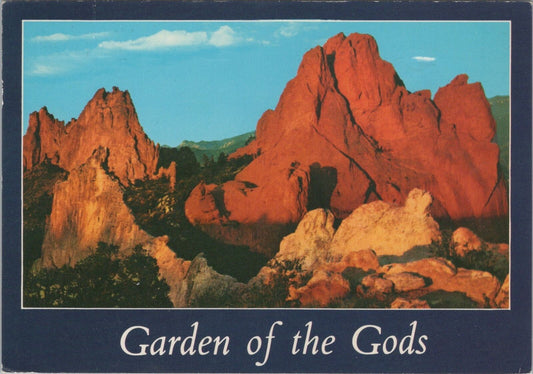 ZAYIX Postcard Toothsome Rocks Garden of the gods Colorado 090222PC40