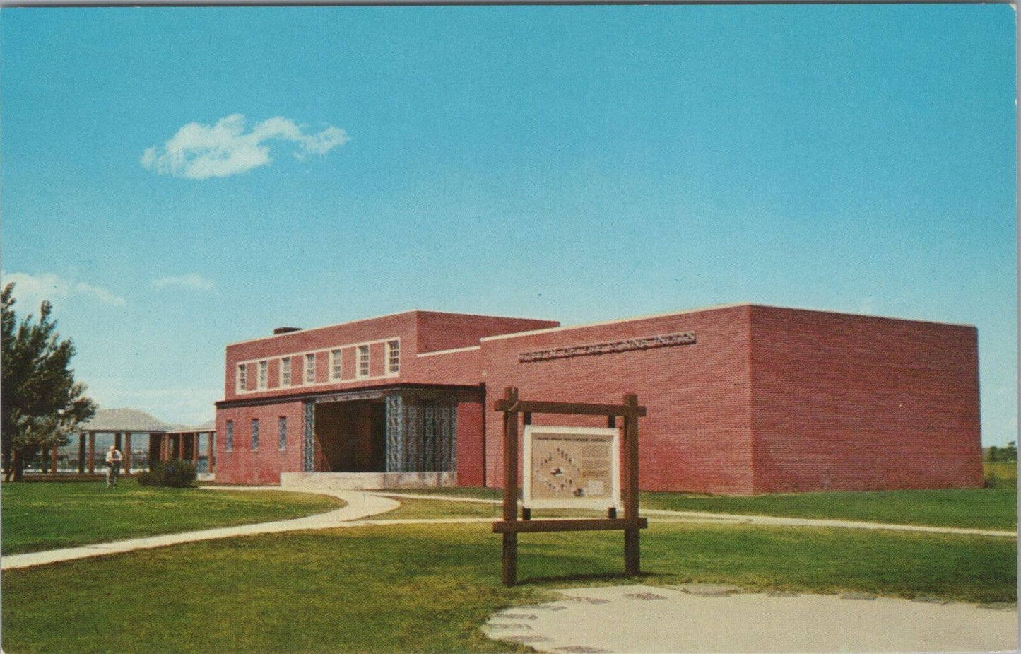 ZAYIX Postcard Plains Indians Museum Browning Montana Native American 090222PC21