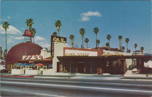 ZAYIX Postcard Hollywood Brown Derby Restaurant Advertising 090222PC14