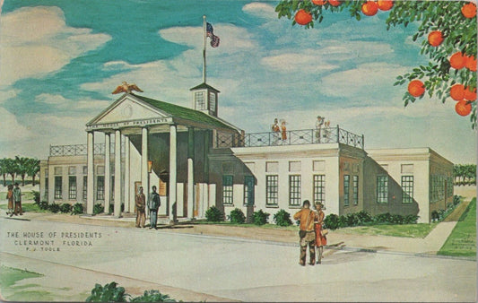 ZAYIX Postcard House of Presidents Clermont Florida Politicians 083022PC66