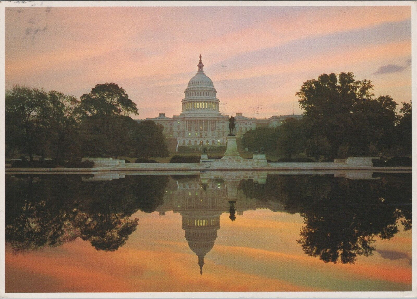 ZAYIX Postcard Capitol Building Early Morning Washington DC Wagner 090222PC03