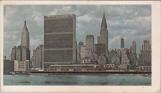 ZAYIX Postcard Manhattan Skyline New York City NY 1969 American Oil 083022PC72