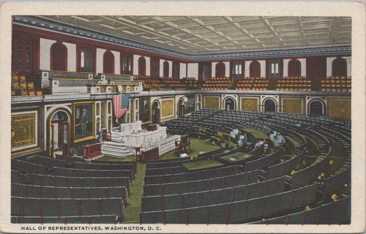 ZAYIX Postcard Hall of Representatives US Capitol Washington DC 083022PC47