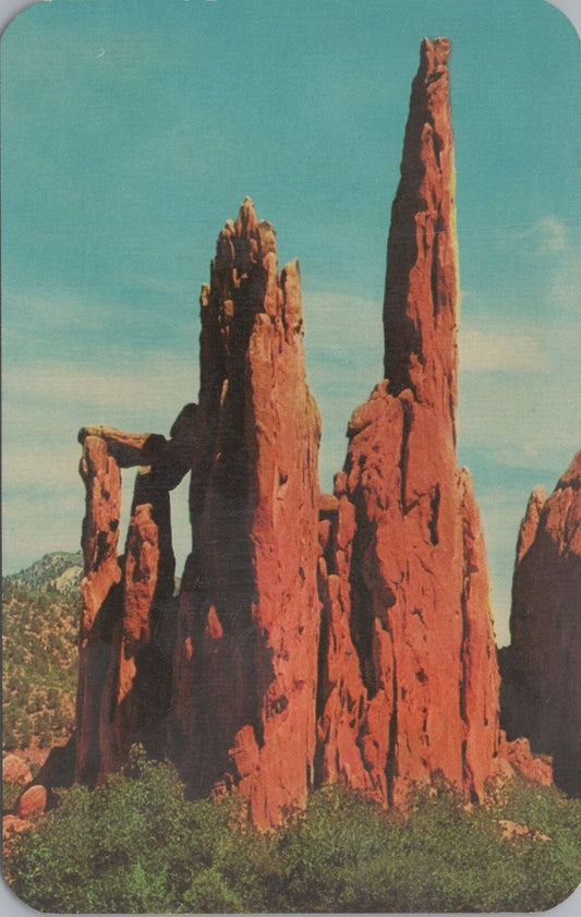 ZAYIX Postcard Ruins of Montezuma's Temple Pikes Peak Region Colorado 083022PC40