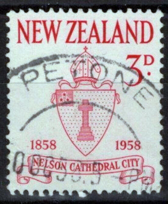 New Zealand 322 Used Nelson Diocese Seal Nelson City 090722S53M