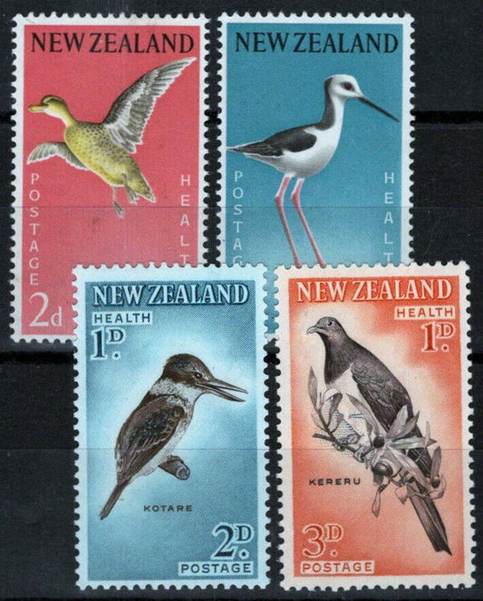 New Zealand B57-B60 MNH Birds Gray Teal Kingfisher 090722S61