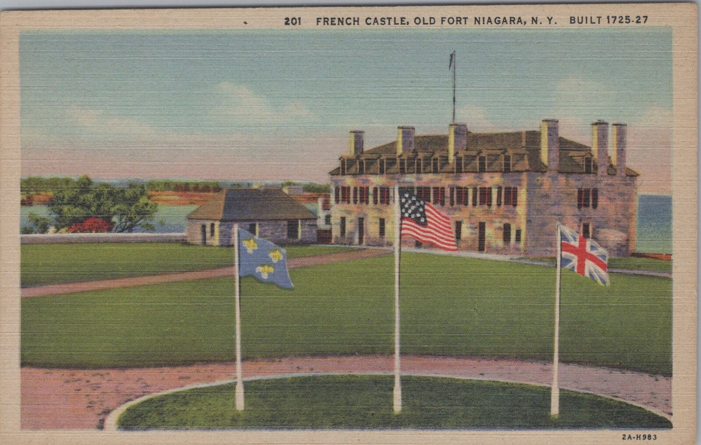 ZAYIX Postcard French Castle Old Fort Niagara NY Youngstown UM 083022PC09