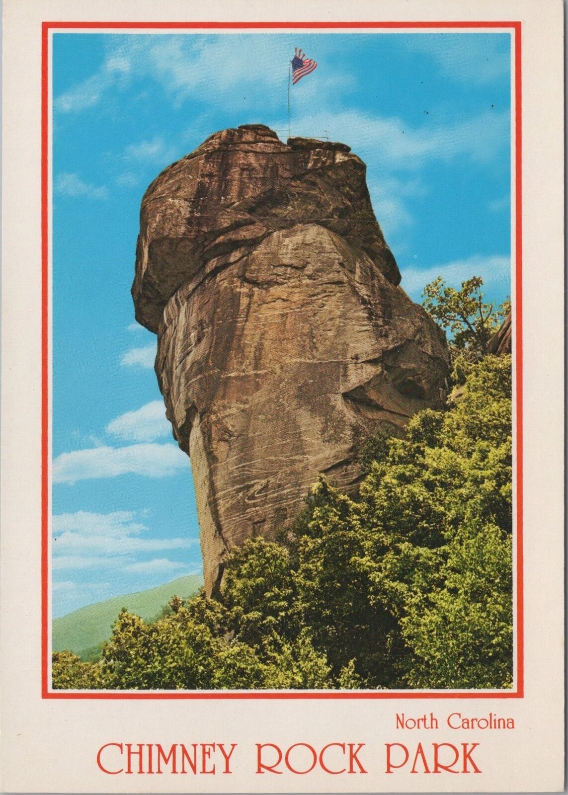 ZAYIX Postcard Chimney Rock Park North Carolina Landmark 083022PC19