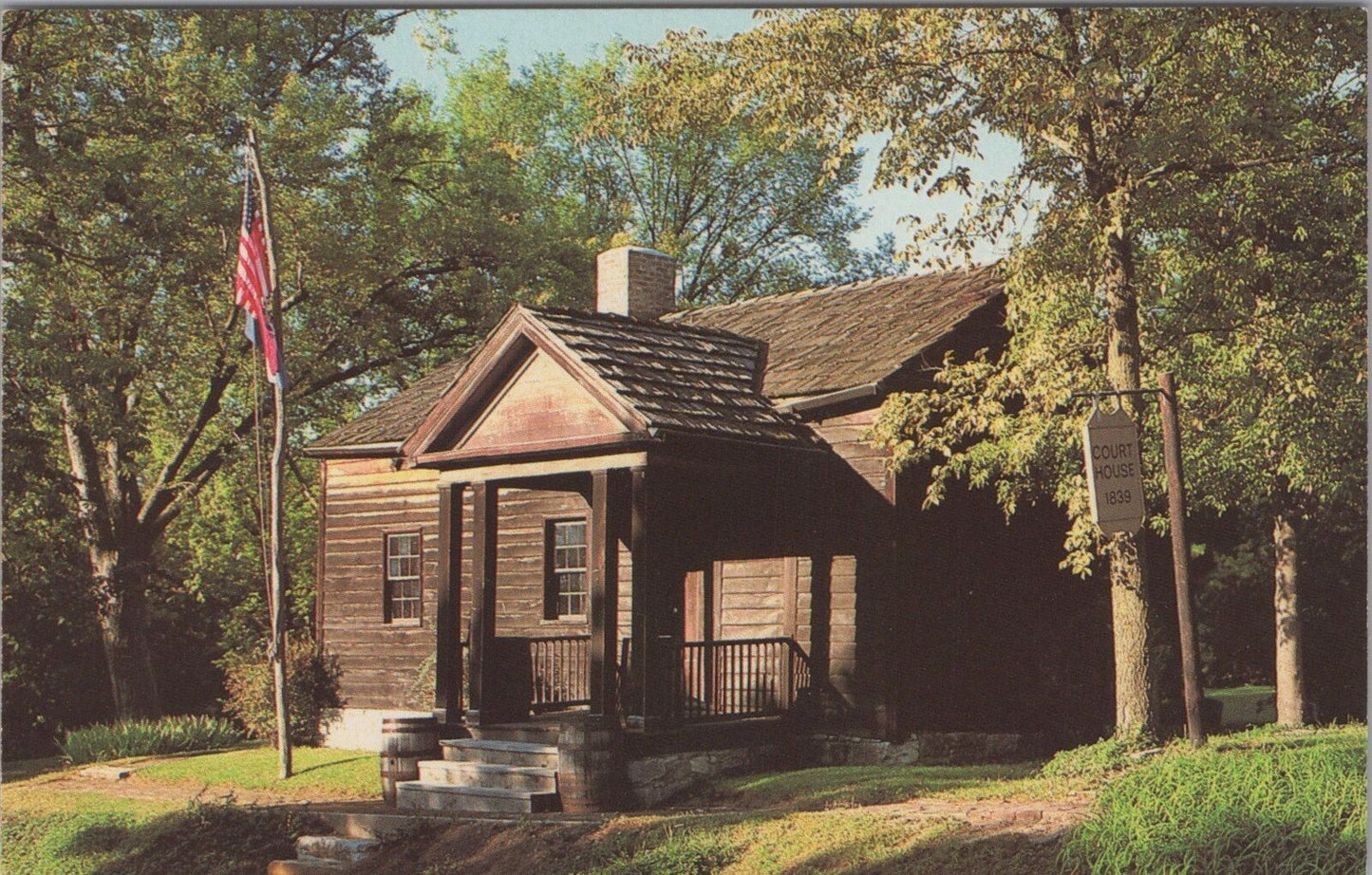 ZAYIX Postcard Saline County Courthouse Arrow Rock Historic Site MO 083022PC10