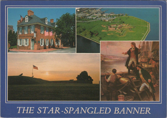 ZAYIX Postcard Star Spangled Banner National Anthem Baltimore Key 083022PC08