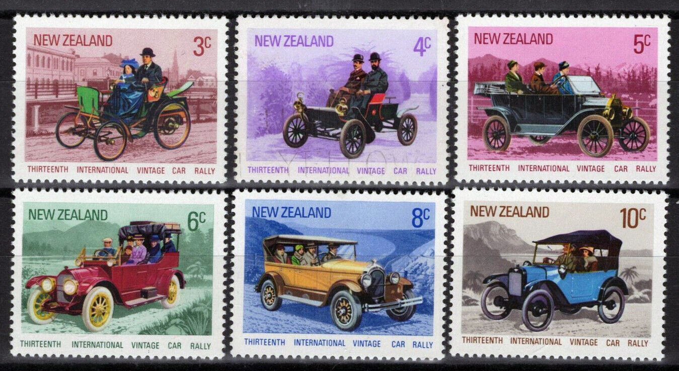 New Zealand 489-494 MNH Vintage Cars Automobiles Transportation 090722S143