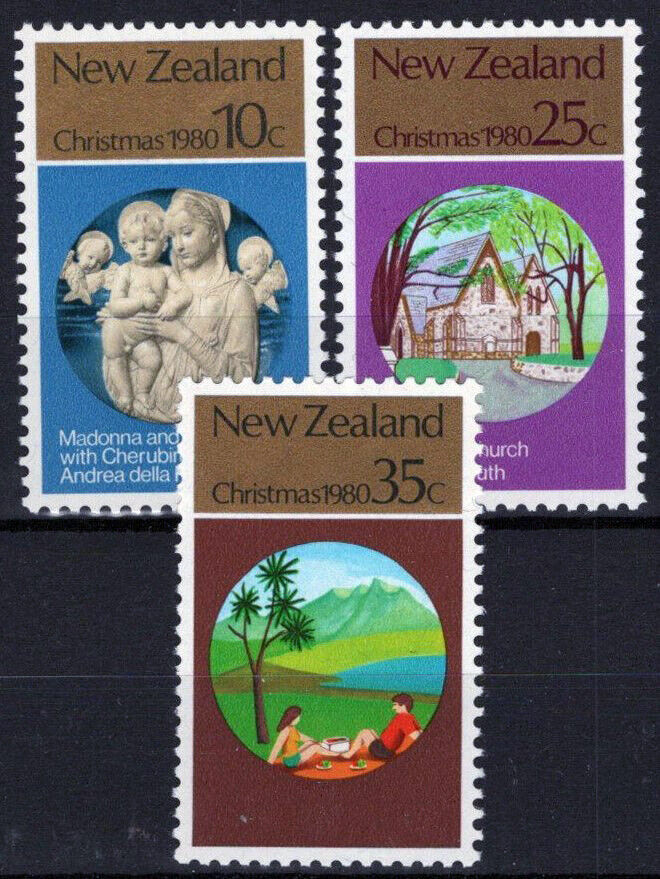 New Zealand 715-717 MNH Christmas St. Mary's Church 092022S29