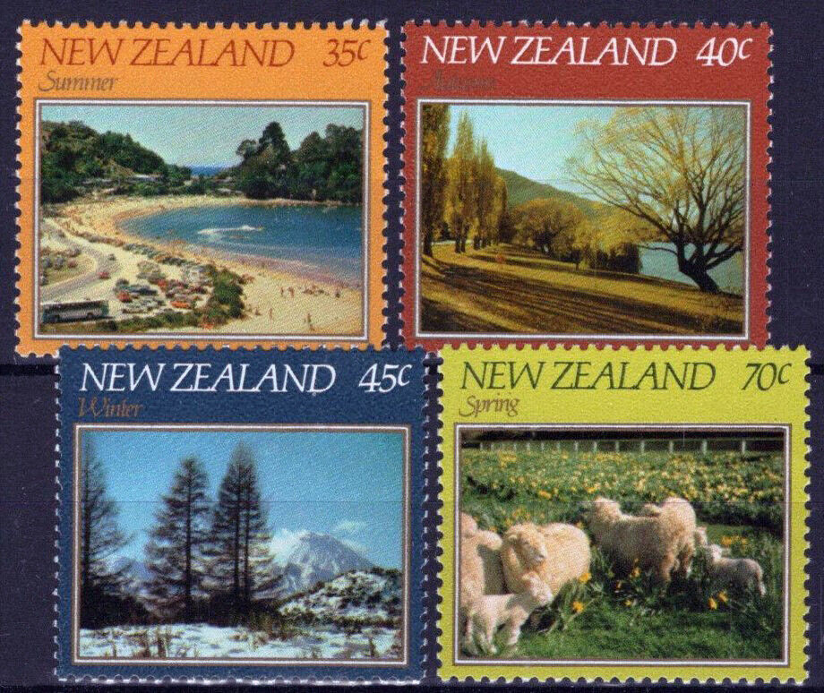 New Zealand 748-751 MNH Seasonal Landscapes 092022S38