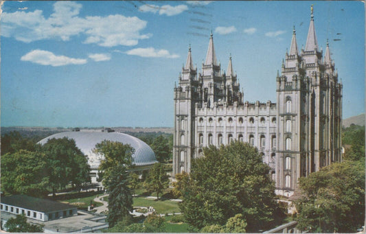 ZAYIX Postcard Temple Square Salt Lake City Utah Mormon LDS 090222PC112