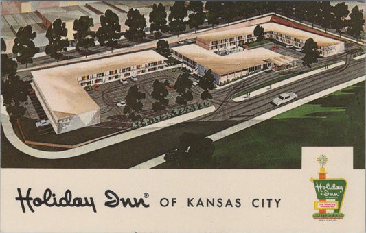 ZAYIX Postcard Holiday Inn Hotel of Kansas City KS 090222PC141