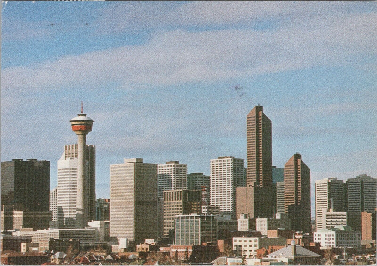 ZAYIX Postcard Calgary Downtown Skyline View Alberta Canada 090222PC116