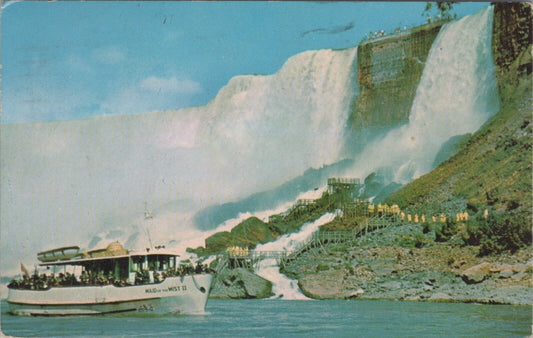 ZAYIX Postcard Maid of the Mist Niagara Falls Canada American Falls 090222PC119