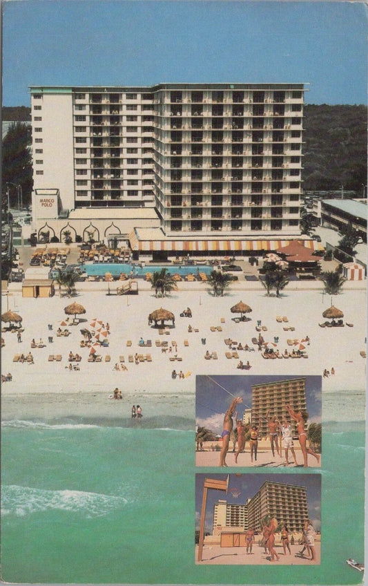 ZAYIX Postcard Marco Polo Resort Hotel Sunny Isles Florida 090222PC149