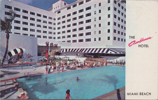 ZAYIX Postcard Casablanca Hotel on the Ocean Miami Florida 090222PC135