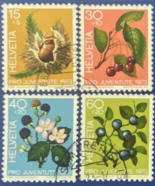 Switzerland B418-421 Used Flora Flowers