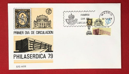 Spain FDC Philaserdica 79 - Bulgaria Stamps on Stamps