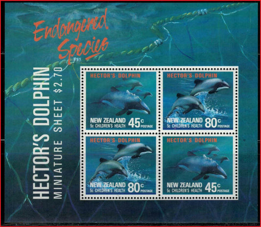 New Zealand B140a MNH - Marine Life / Dolphins miniature sheet