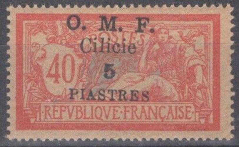 Cilicia France 124 MNH 5pi on 40c Sower 092422S156M