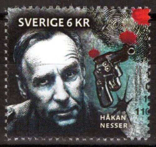 Sweden 2646d MNH Hakan Nesser & Pistot Crime Novelists Author 100222S121M