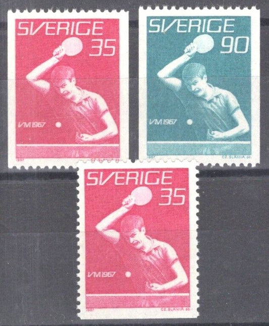 Sweden 724-726 MNH Sports World Table Tennis Championships 100222S109