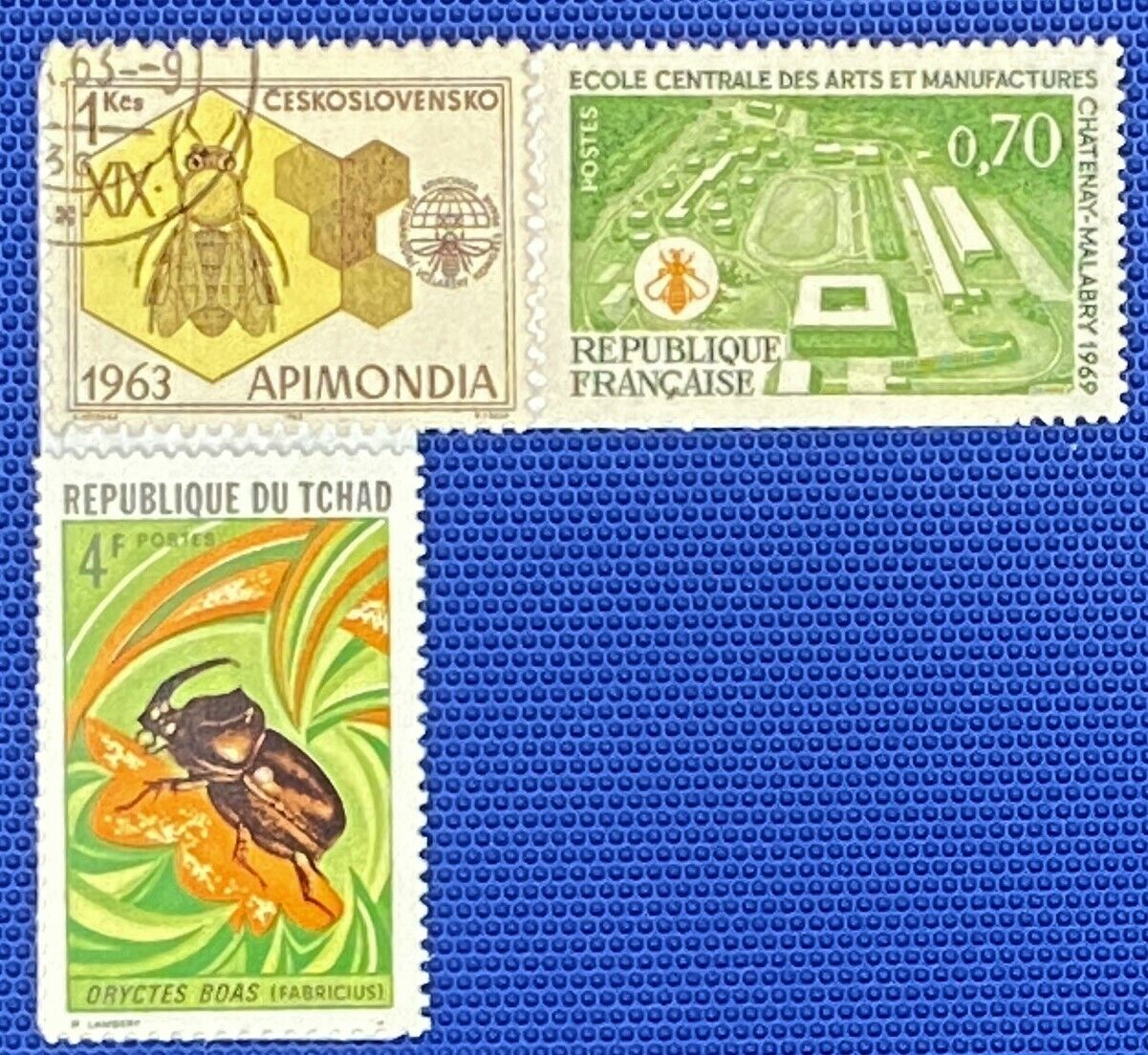 Mint & Used France Chad Czechoslovakia Insects 011222-S02