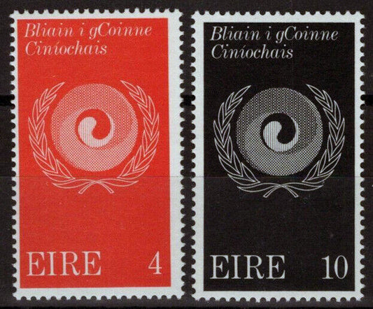 Ireland 310-311 MNH Racial Equality Emblem 101822S13