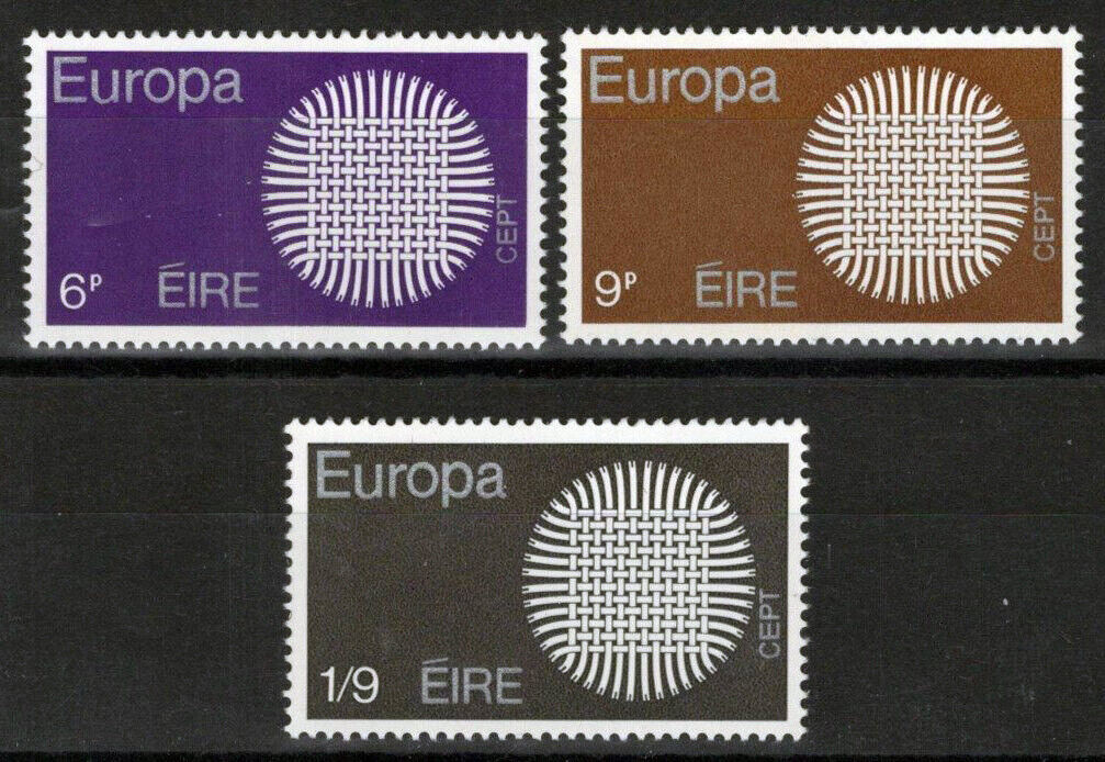 Ireland 279-281 MNH Europa CEPT Interwoven Threads 101822S06