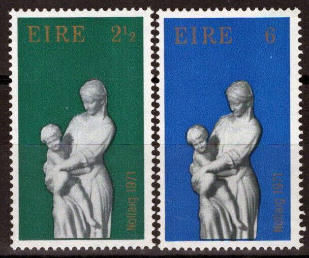 Ireland 312-313 MNH Christmas Madonna John Hughes Artist 101822S14