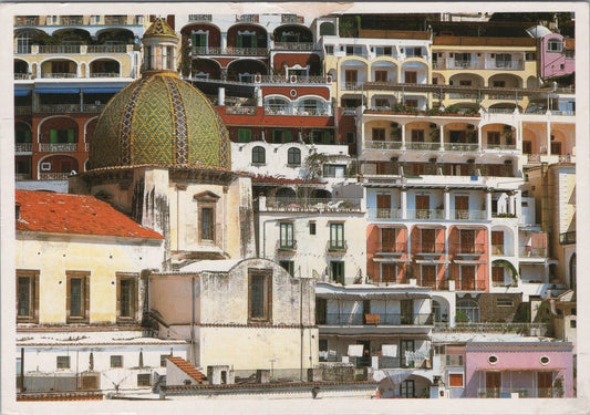 ZAYIX Postcard Positano Italy Panoramic City View 102022-PC22