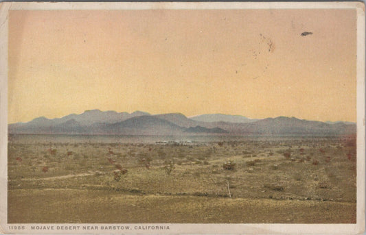 ZAYIX Postcard Mojave Desert Barstow, CA Santa Fe Railroad Phostint 102022-PC21